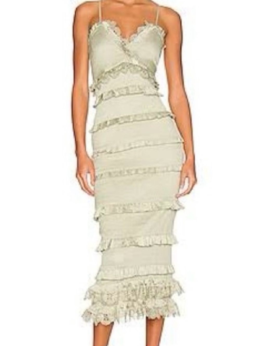 V. Chapman Narcisse Dress - Sage Sz 0